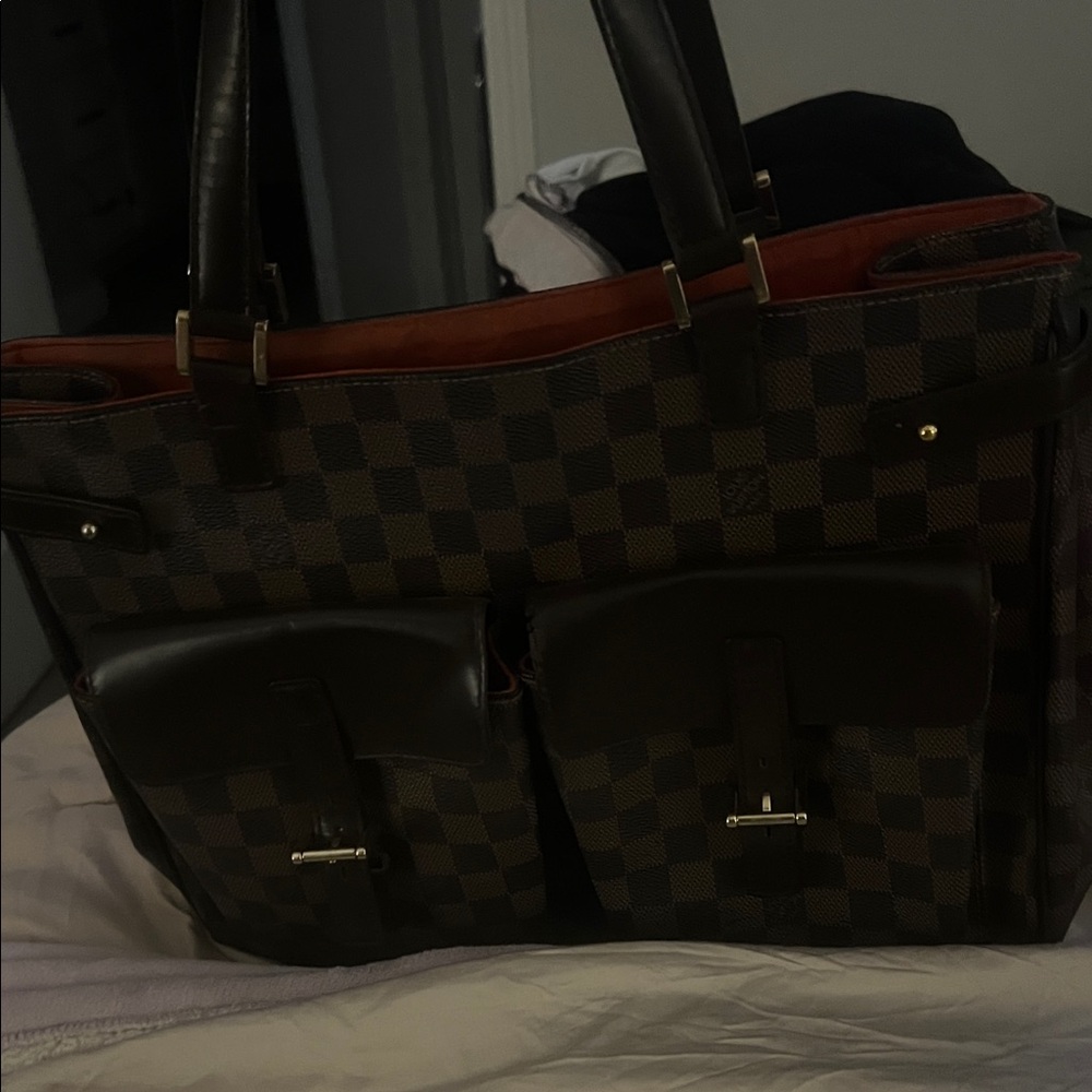 Louis Vuitton Black and Brown Checkered shoulder bag - Picture 2 of 11
